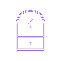 Buildings Double Hung Windows Springline Silhouette Svg Vector, Free Vectors File